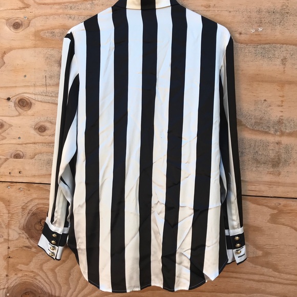 Balmain x H&M collab striped button up shirt - Picture 5 of 6